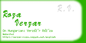 roza verzar business card